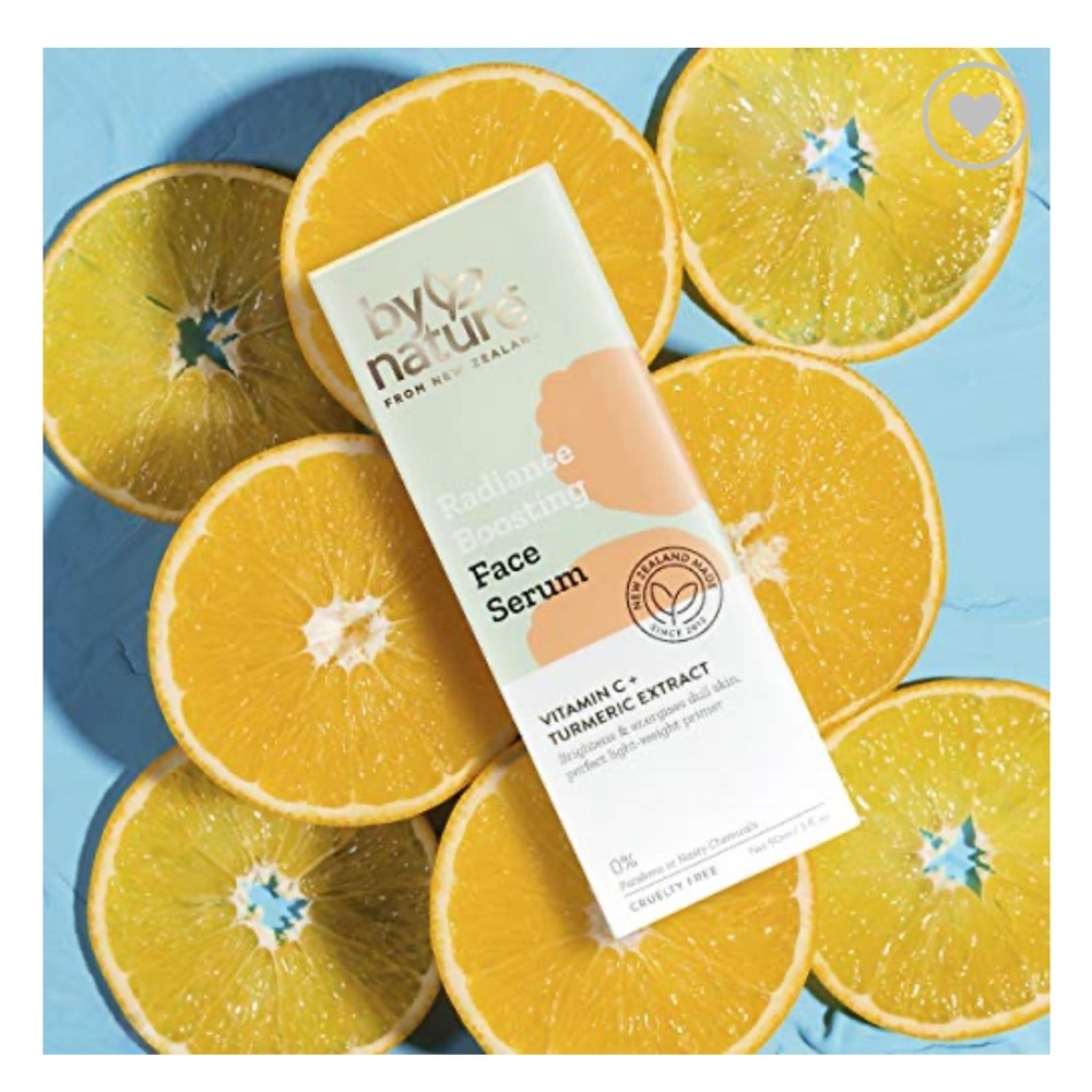 By Nature radiance boosting face serum, vitamin c and tumeric, new
